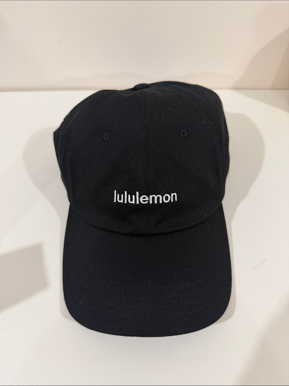 lululemon athletica Black Logo Cap with Interior Tag